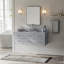 Ensemble de meuble-lavabo mural simple 49 po Ceinture-2036903094-2036903095