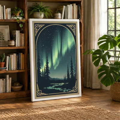 Aurora Wilderness Vintage - Wrapped Canvas