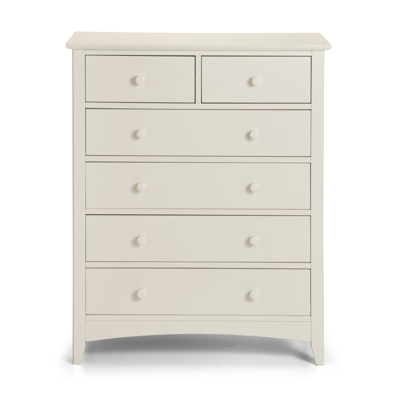 Kingsbury 83cm W 6 - Drawer Chest of Drawers, Soft Cream