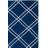 Rodgers Hand Woven Flat Weave Wool/Cotton Geometric Rug in Blue/Ivory-602328415