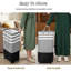 Grand panier à linge pliable 85l avec roulettes, panier à linge imperméable-118761588