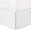 Édredon 7 pièces pour très grand lit - blanc avec détails: 1 édredon, 2 taies décoratives, 3 coussins décoratifs, jupe de lit, lavable, délice, coussins décoratifs de conception magnifique et froissé-121400202-121400208