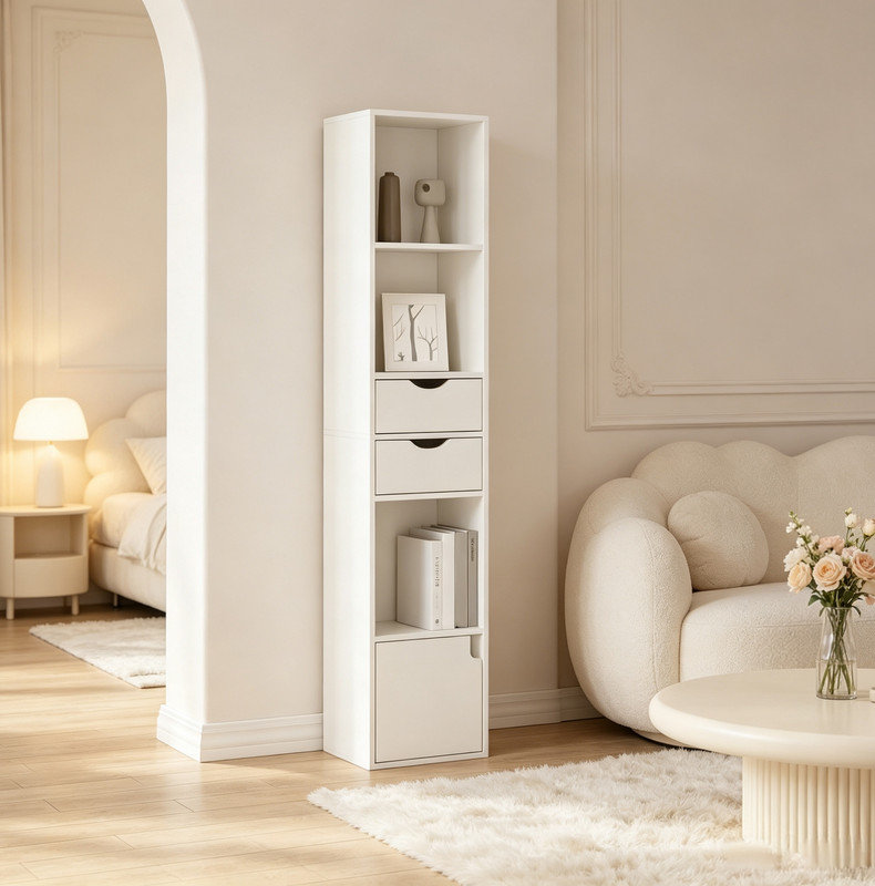 157.51 cm H x 30.01 cm W Bookcase