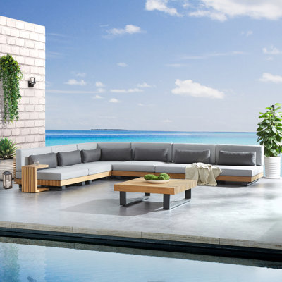 Perina 6-Person Teak Patio Seating Group
