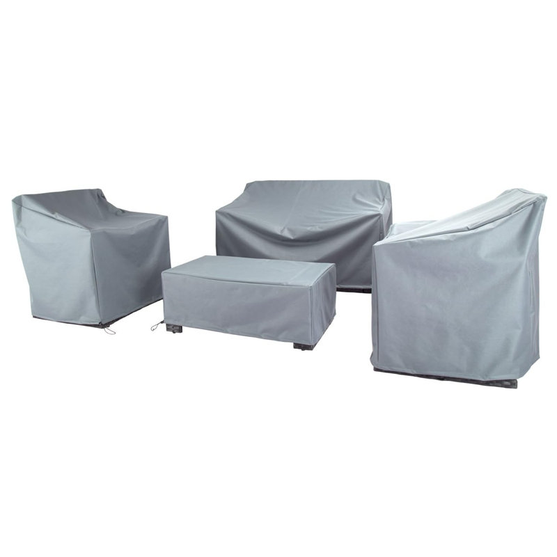 Housse pour patio d'extérieur polyvalente rectangulaire - 47 po x 34 po x 27 po - Gris