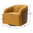 Andretta Faux Leather Swivel Barrel Chair-501394316