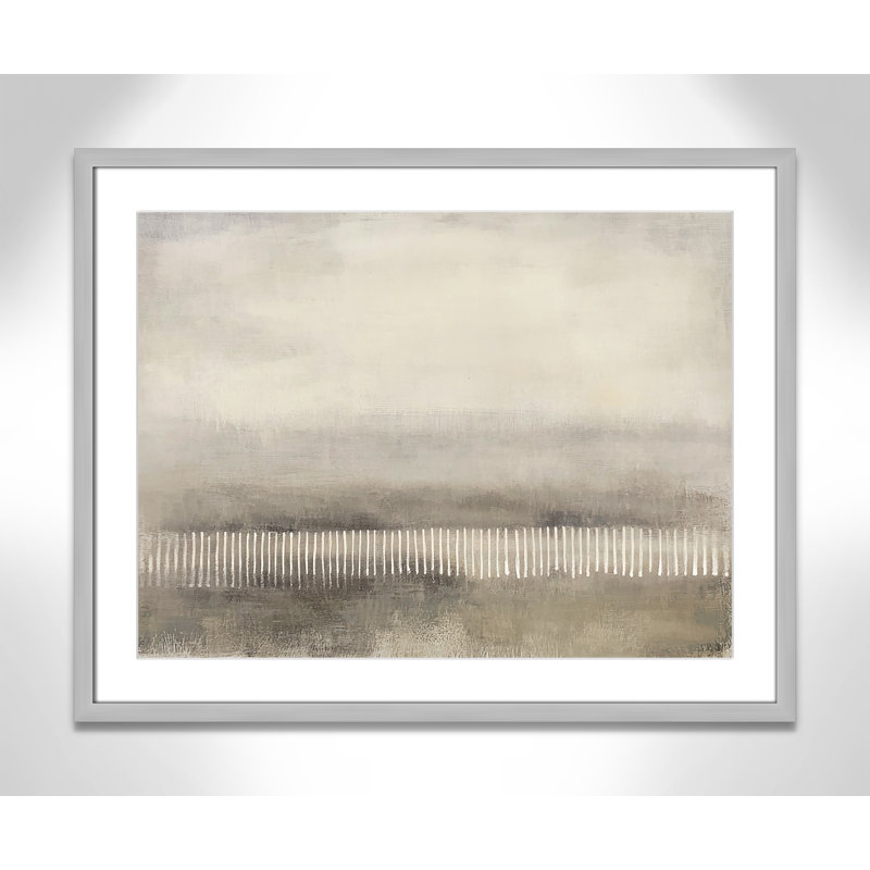 Équilibre équilibré I - Version paysage par Irena Orlov, L 29,5 po x H 23,5 po, Imprimé mat, Argent mat