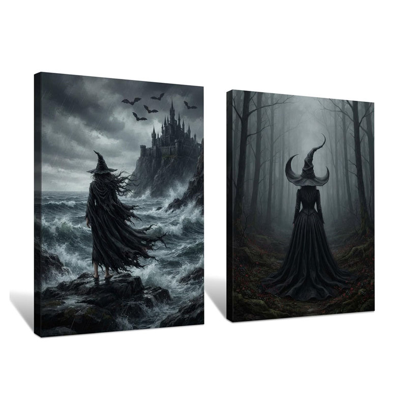 2 Piece Wrapped Canvas Wall Art, 60cm H x 40cm W