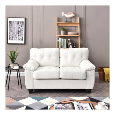 Causeuse contemporaine blanche avec confort