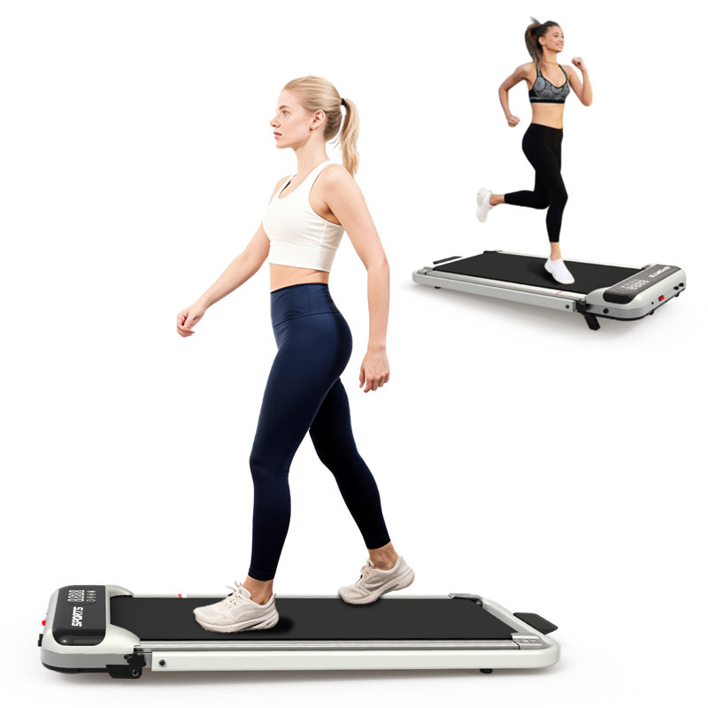 3 In 1 Under Desk Treadmill With Incline, Foldable Walking Pad For Home And Office, 2.5 Hp Quiet Motor, 0.6 - 6.2 Mph Speed, 9% Adjustable Remote Control & Led Display, American Design,