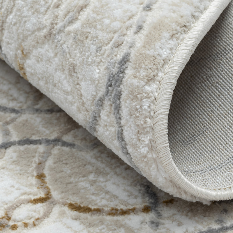 Noemi cream Rug, Round 120cm