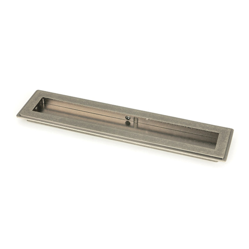 Recessed Handle, 22 cm, Pewter Patina