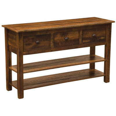 Console à trois tiroirs Fireside Lodge Barnwood