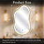 Miroir de salle de bain avant / arrière en verre trempé anti-buée à DEL-544945222-544945216