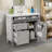 This Single Sink Bathroom Vanity With Overhead Sink Is Paired With A Modern Storage Cabinet With 2 Regular Drawers And 1 Pull-Out Drawer, Which Makes Efficient Use Of Space And Cleverly Combines Practicality And Beauty.-1696123573