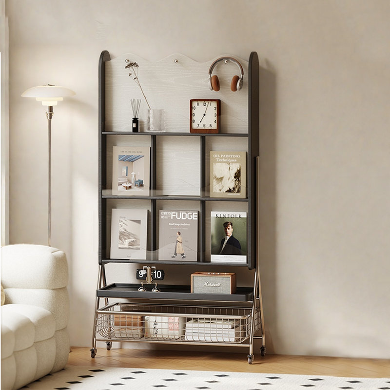 Sliding wheel bookcase
