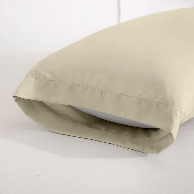 Kotto 100% Polyester Square Oxford Pillowcases, Cream