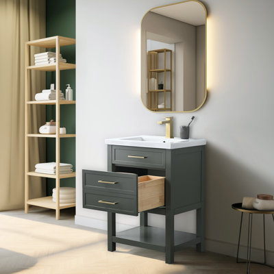Vicini 24'' Single Vanity with Ceramic Top
