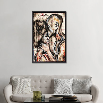 «Love Story» par l'artiste Ria - reproduction d'art