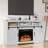 Zhoemi 58'' Media Console With Fireplace-92325310