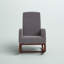Home Deluxe Solid Wood Modern Rocking Chair With Padded Seat And Arm-169664536