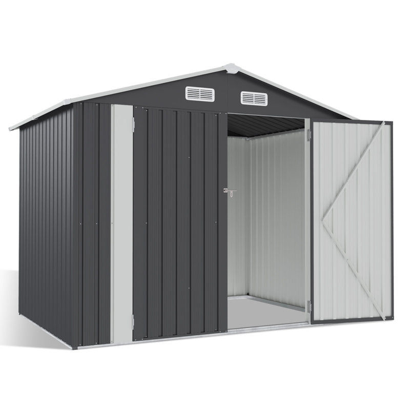 8 ft. W x 6 ft. D Metal Storage Shed