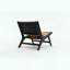 Chaise d'appoint Modern Boho - Structure en bois massif - Style scandinave-2110533548