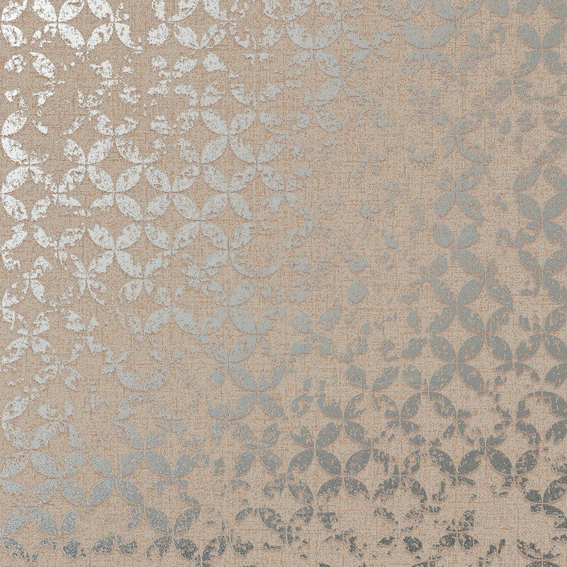 City Romance Collection Stippled Geometric Wallpaper Roll, Gold