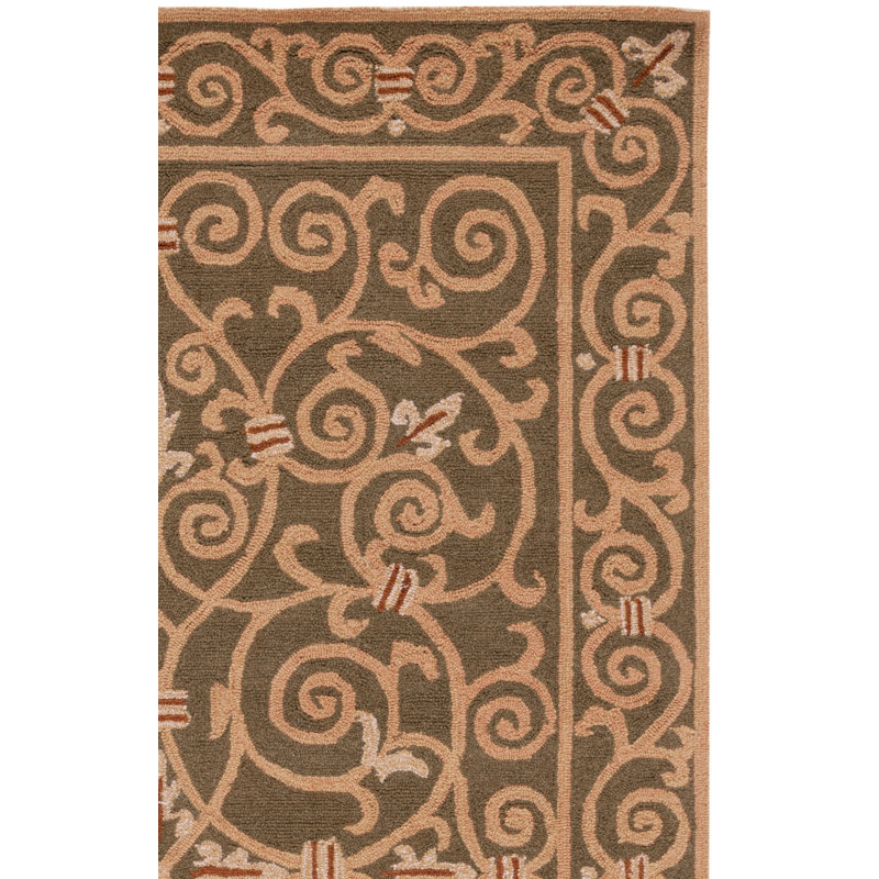 Chelsea Hand Hooked Wool Pile Oriental Rug, Rectangle 2'9" x 4'9"