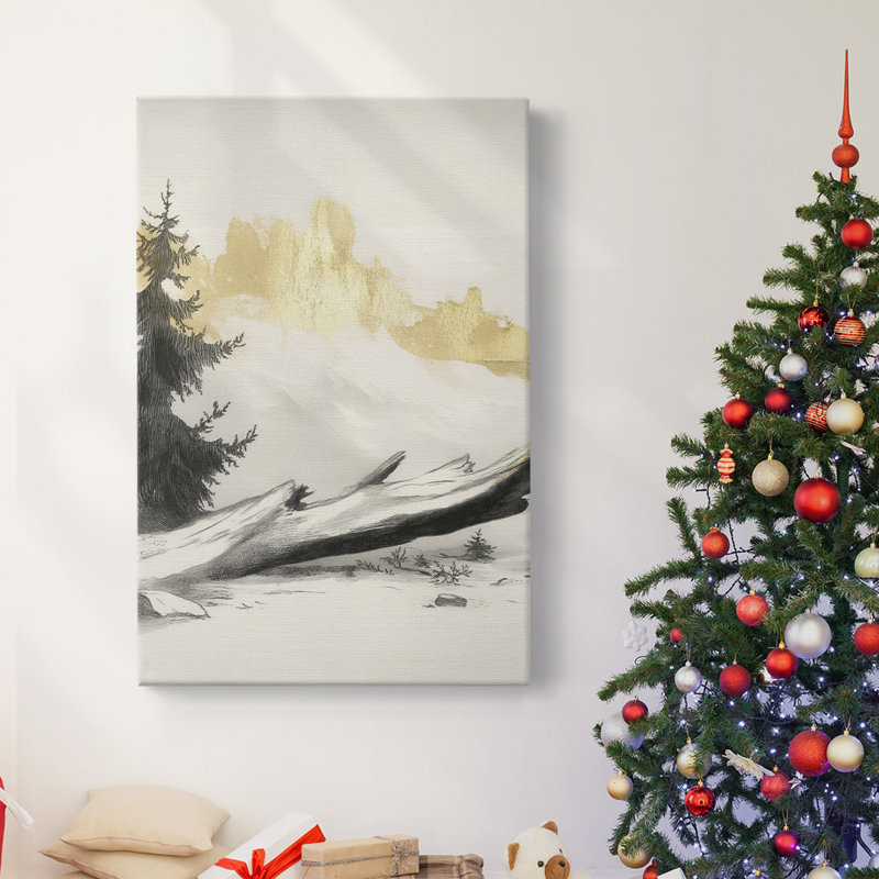 Art des Fêtes de Noël - Toile tendue avec châssis CCLIV, H 18 po x l 12 po