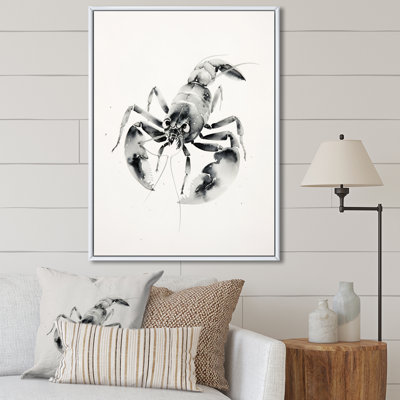 «Bionca Asian Art Crayfish Sumi», reproduction sur toile