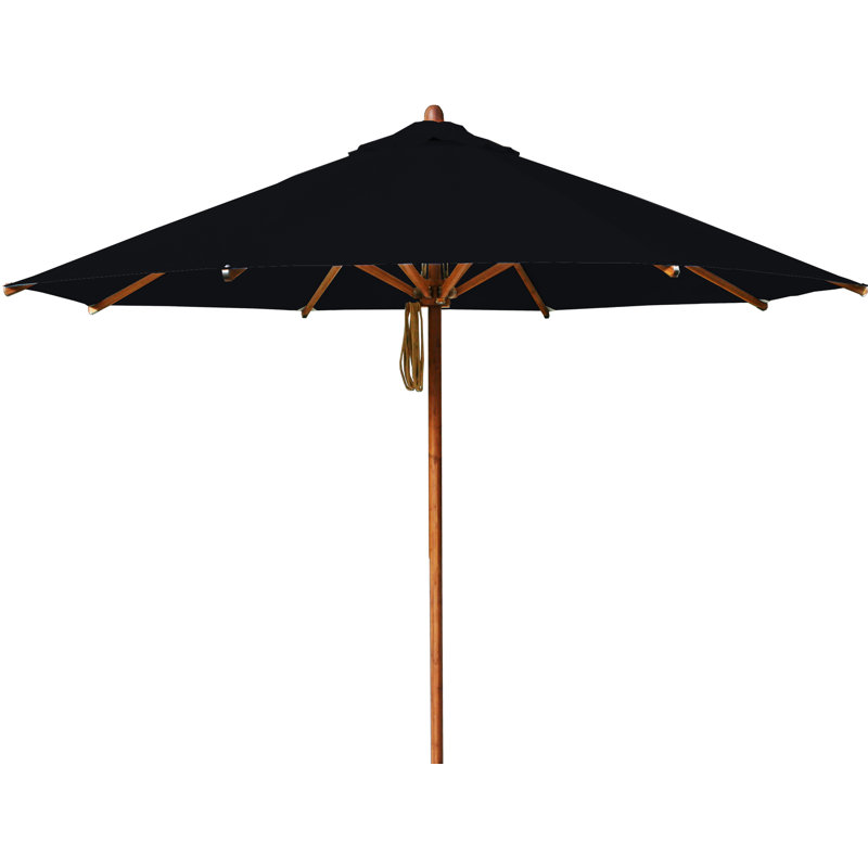 Levante Umbrella, Black, Suncrylic, 138" W x 138" D