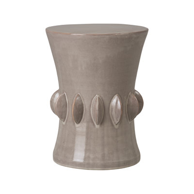 Jewel 18"H Handcrafted Ceramic Garden Stool