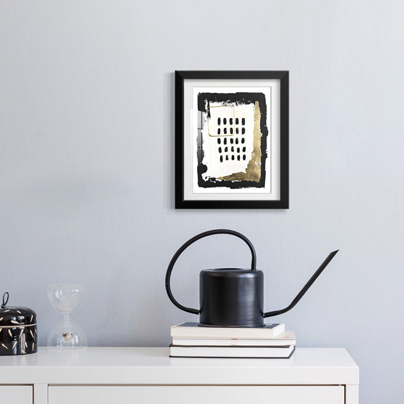 Gold Junction I -Framed Print, 28.5" H x 20.5" W, Black