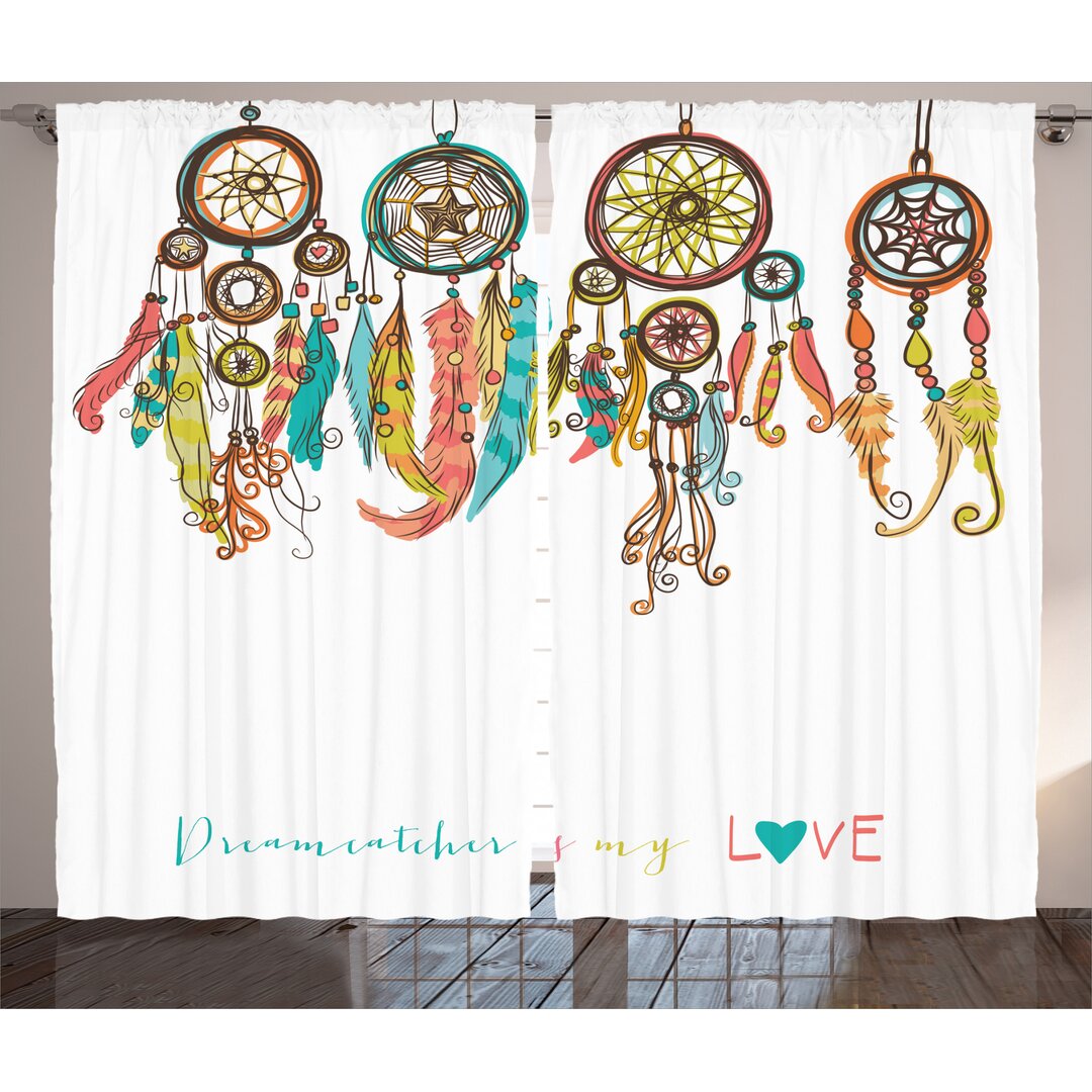 Rustikaler Vorhang, Boho Dreamcatchers, Primitive, Mehrfarbig