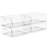 Sorbus 4 Pack Large Open Front Clear Stackable Fridge Storage Bins-135523079