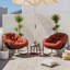 Fauteuil Papasan berçant surdimensionné pour patio-1856238038