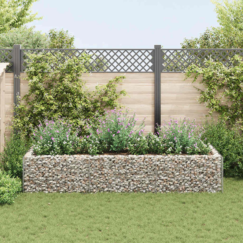 Jardinière surélevée Gabion, H 106,3 po x l 106,3 po x P 19,7 po