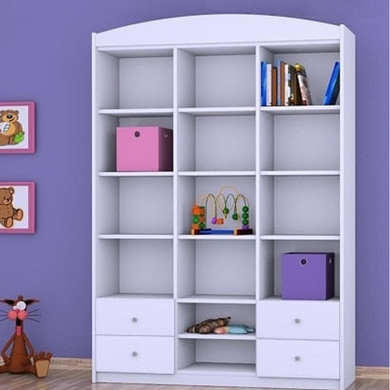 Reina 183cm H X 132cm W Kids Cube, White