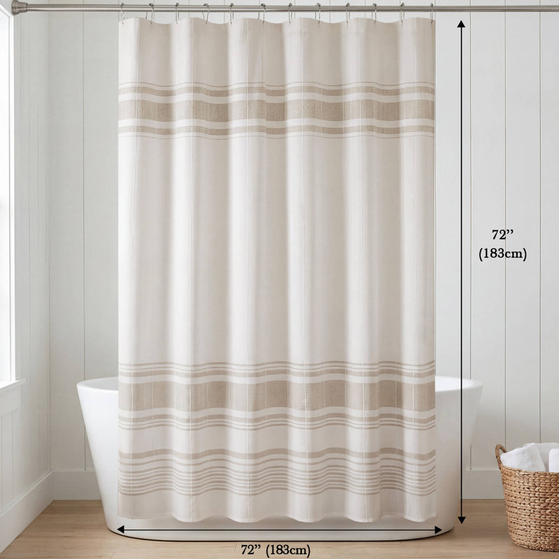 Rideau de douche Morgan, White/Gray