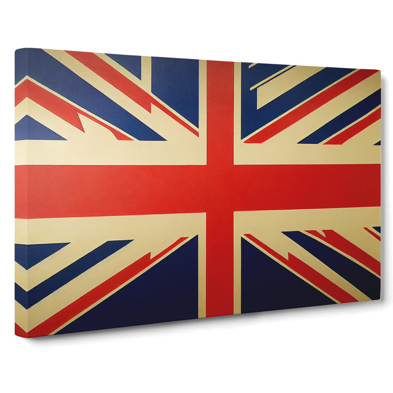Union Jack Flag Concept Vol.1 - Wrapped Canvas, 35cm H x 50cm W x 3cm D
