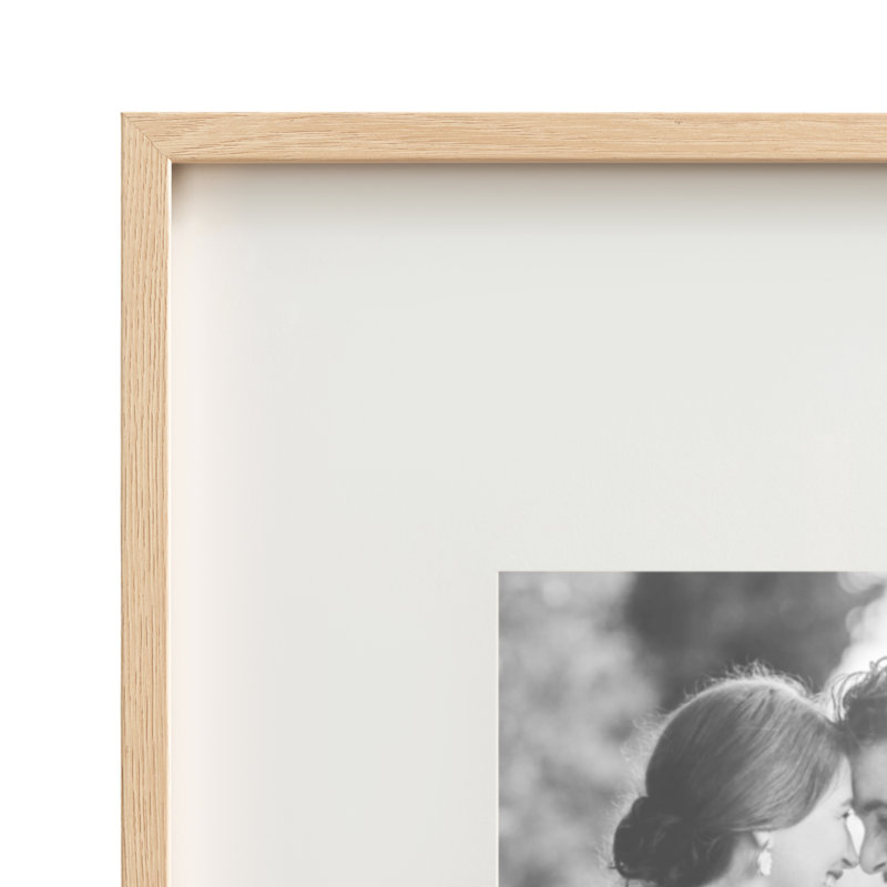 Ensemble de cadres simples en plastique Develin, 8 po x 10 po, Brun clair