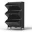 Armoire à chaussures 3 tiroirs en acier-1317630734