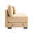 28 Armless Sofa W/Pillows Corduroy-Camel