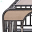 Caisse pour chien de style mobilier avec plateaux et roues amovibles pour chiens souffrant d'anxiété élevée-981783302