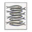 Giclée encadrée de poissons d'anchois empilés, design par Michael Willett-1456087257-1456087255