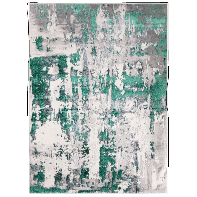 Bhoyar Abstract Area Rug, Rectangle 60 x 110cm