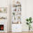 ON SALE 2 Piece 82.3" Tall Bookcase, 7 Tier Floor Standing Bookshelves with Doors For Home Office, Living Room-2015520657