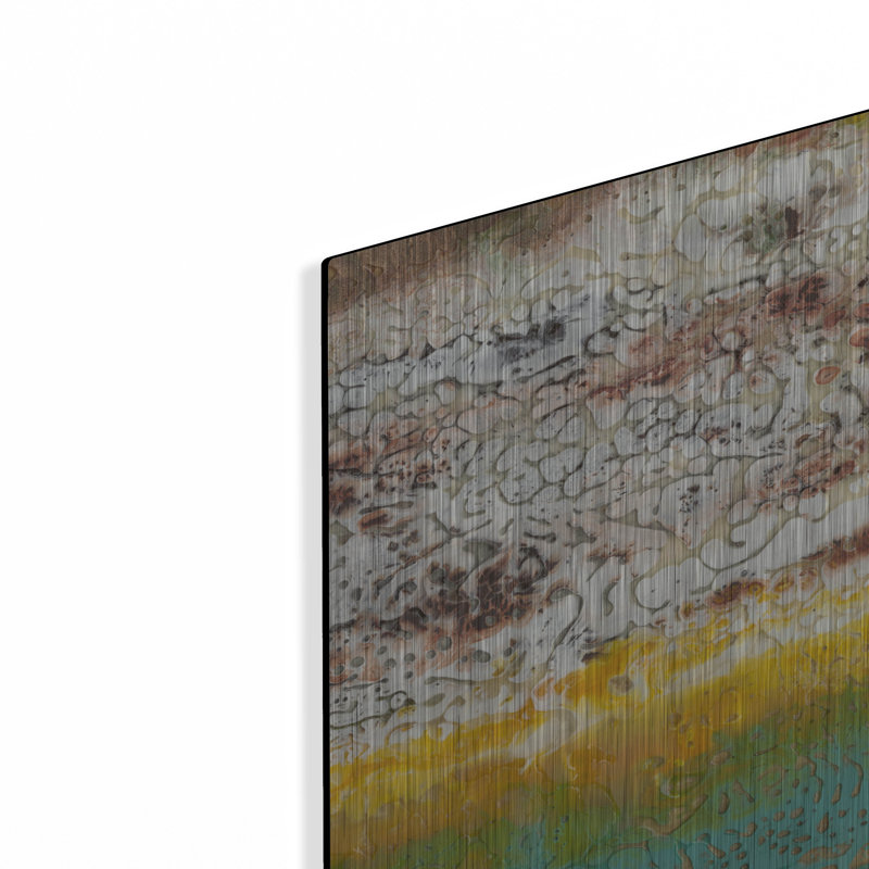  «Arid 2» par Alicia Ludwig, art mural en métal, H 12 po x l 12 po