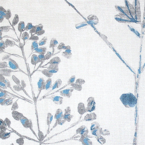 Floral Cotton Throw Pillow, Cream